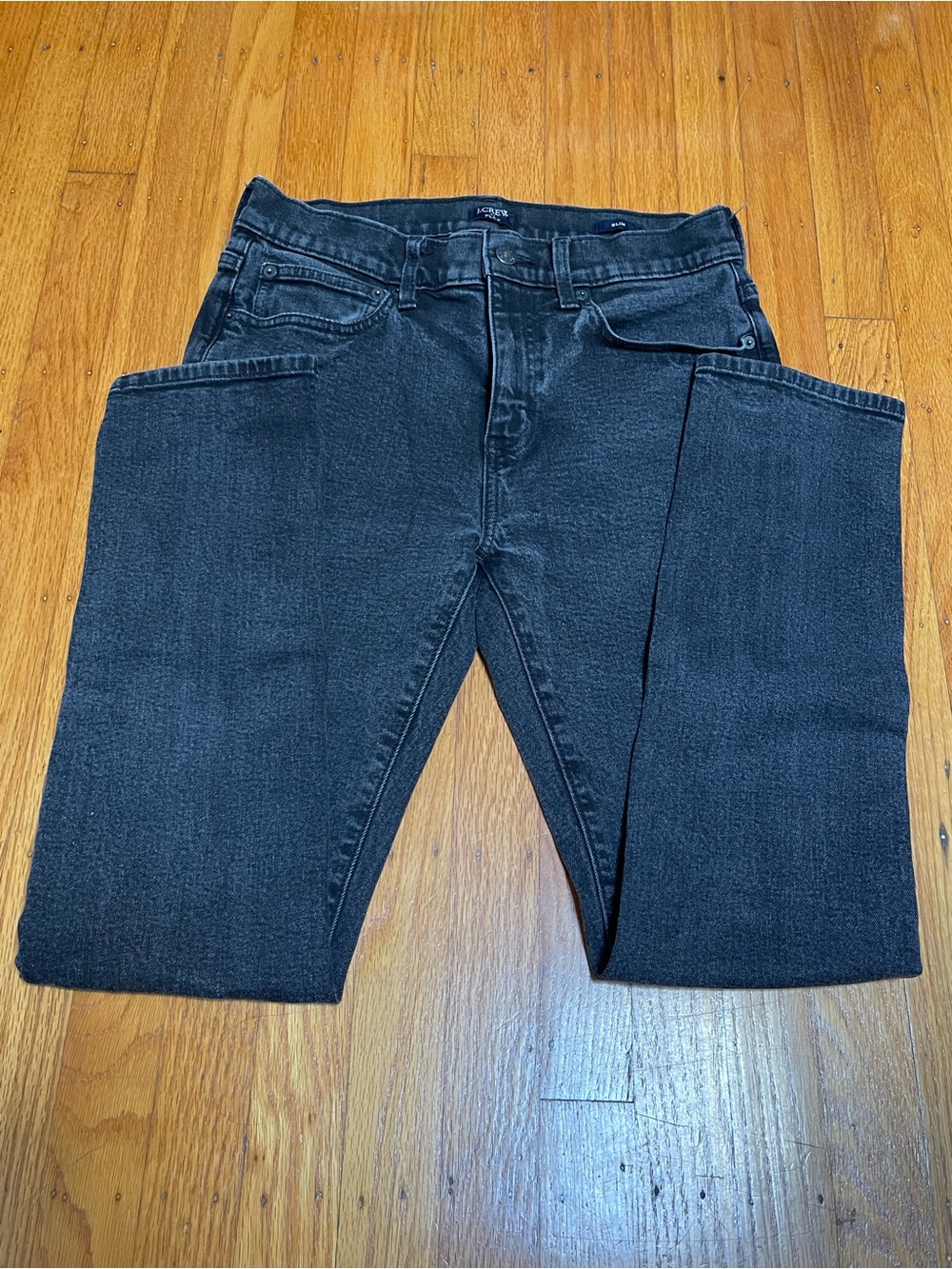 J. Crew Flex Men's Straight Slim Black 30x30 Jeans